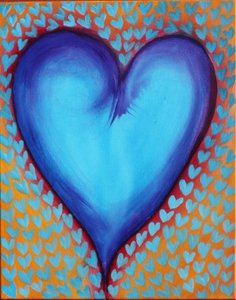 Blue Hearts, 2023 by Gerrit Greve