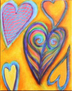 Hearts on Yellow, 2023