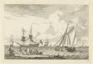 Seascape with Various Sailing Ships