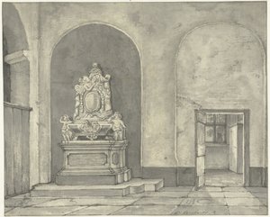 Tomb Monument of Balth. Fredericus von Stosch in the Janskerk in Utrecht by Gerrit Lamberts