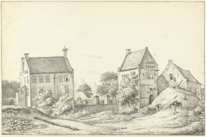 The House Vroonestein near Jutphaas by Gerrit Lamberts