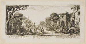 Dying Soldiers by the Roadside, plate sixteen from The Large Miseries of War by Gerrit Lucasz van Schagen