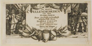 Frontispiece, from The Large Miseries of War by Gerrit Lucasz van Schagen