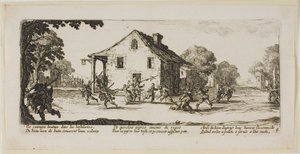 Scene of Pillage, plate four from The Large Miseries of War by Gerrit Lucasz van Schagen