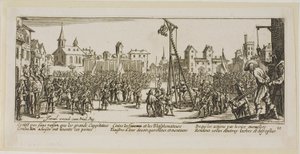 The Strappado, plate ten from The Large Miseries of War