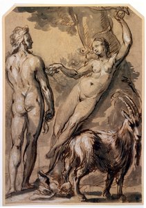 Adam and Eve. The Fall, late 1590s