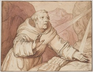 Saint Francis Receiving the Stigmata by Gerrit Pietersz.