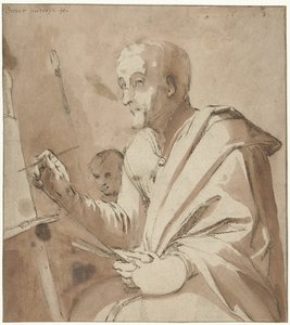 Painter at His Easel by Gerrit Pietersz. Sweelink