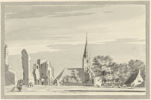 The Ruins of the Abbey of Rijnsburg by Gerrit Toorenburgh