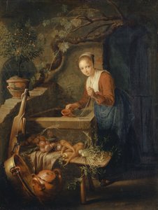 Kitchen Maid at the Well