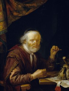 Weighing gold by Gerrit or Gerard Dou