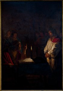 Jesus before Pilate by Gerrit van (after) Honthorst
