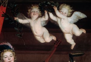 The Angels (detail) by Gerrit van Honthorst