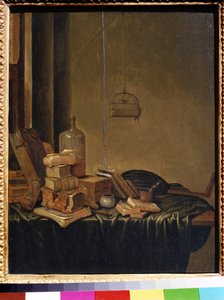 Still Life with Books by Gerrit van Vucht