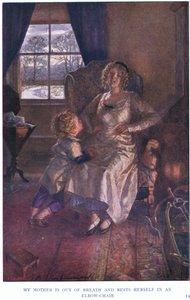 My Mother Is Out of Breath and Rests Herself in an Elbow Chair by Gertrude E. Demain Hammond