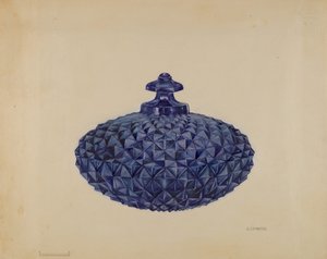 Covered Butter Dish, c. 1936 by Gertrude Lemberg