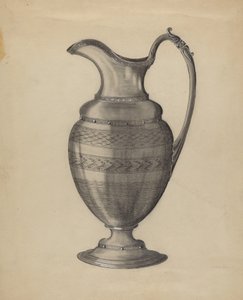 Pewter Pitcher by Gertrude Schmidt