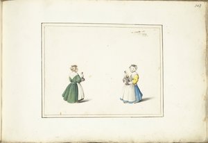 Two Girls with a Doll by Gesina ter Borch