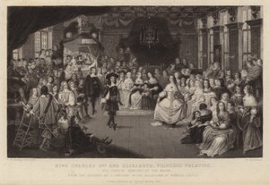 King Charles II and Elizabeth, Princess Palatine by Gheerart Janssen