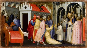 Saint Hugh of Lincoln Exorcises a Man Possessed by the Devil by Gherardo Starnina