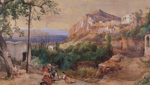 View of Capri by Giacinto Gigante