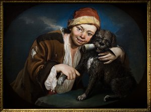 Boy with a Dog by Giacomo (1698 1767) Ceruti