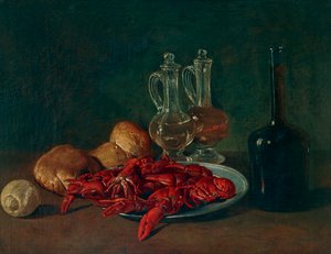 Shrimps on a plate