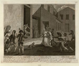 The Arrest of Cécile Renault on May 22, 1794 at the Apartment of Robespierre, c. 1798 by Giacomo Aliprandi