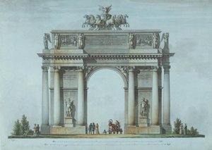The Narva Triumphal Gate in St. Petersburg by Giacomo Antonio Domenico Quarenghi
