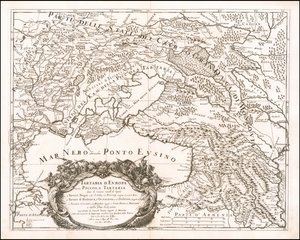 1684 Map of Little Tartary by Giacomo Cantelli