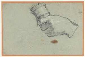 A Hand Holding a Bell by Giacomo Cavedone