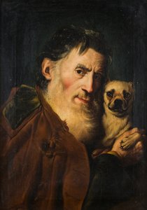 An Old Man with a Dog