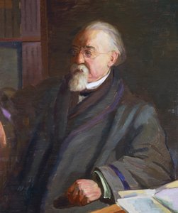 Portrait of Cesare Lombroso (1835-1909), Italian anthropologist and criminologist by Giacomo Grosso