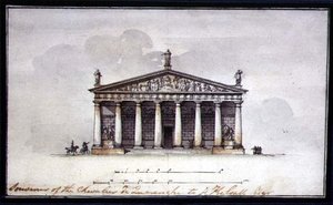 Elevation of the Riding Stables at Tsarskoye Selo