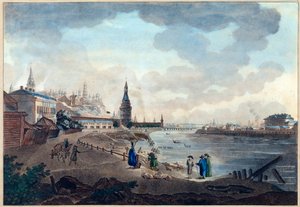 View of the Kremlin from the Stone Bridge over the Moskva River by Giacomo Quarenghi