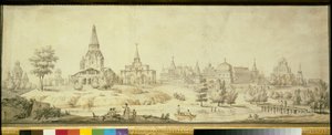 View of the Kolomenskoie District in Moscow by Giacomo Quarenghi