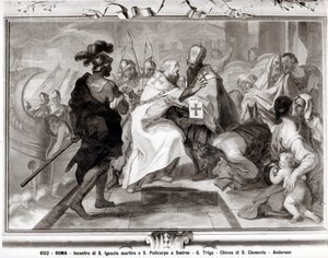 The Meeting of St. Ignatius of Antioch and St. Polycarp of Smyrna by Giacomo Triga