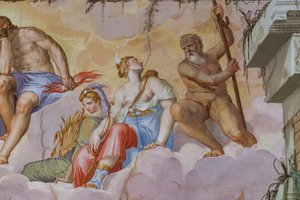 Ceres and Diana, (detail) by Giambattista Zelotti
