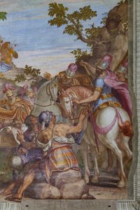 Alexander the Great Covering the Corpse of Darius with a Mantle
