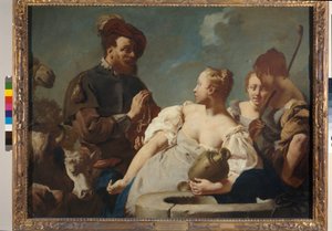 Rebecca and Eleazar at the well