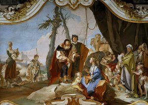 Rachel Hiding the Teraphim from her Father Laban, ca 1728 by Giambattista Tiepolo