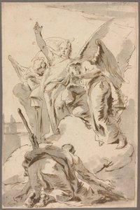Three Angels Appearing to Abraham by Giambattista Tiepolo