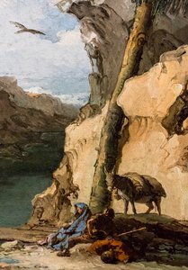 Resting during the Flight into Egypt, ca. 1762/70 by Giambattista & Tiepolo Giandomenico (1727-1804) Tiepolo