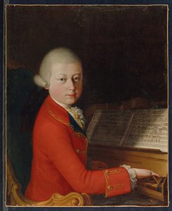 Portrait of Wolfgang Amadeus Mozart aged 13, in Verona by Giambettino (attr. to) Cignaroli