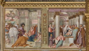 Central Nave, Fifth North Span, Adoration of the Magi, Presentation at the Temple, Gian Francesco Bembo