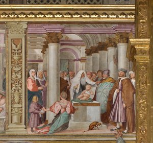 Central Nave, Fifth North Span, Presentation at the Temple, Gian Francesco Bembo by Gian Francesco Bembo