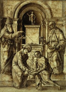 Sacrificial Scene by Gian Francesco de Maineri