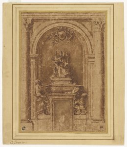 Design for the Tomb of Pope Alexander VII in Saint Peter