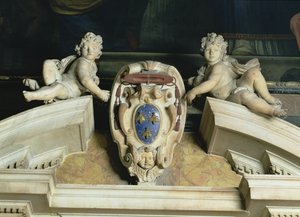 Barberini Chapel, Decorative Pediment (detail)
