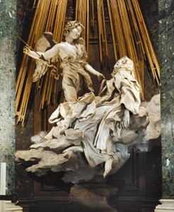 Ecstasy of St Teresa of Avila, Church of Santa Maria della Vittoria, Rome by Gian Lorenzo Bernini